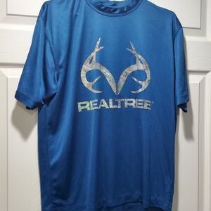 Realtree Camo Logo Blue Tee